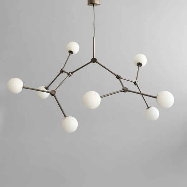 Drop Chandelier Bulp, Grande - Grey (5m) – tuotekuva Drop Chandelier Bulp, Grande - Grey (5m) – tuotekuva