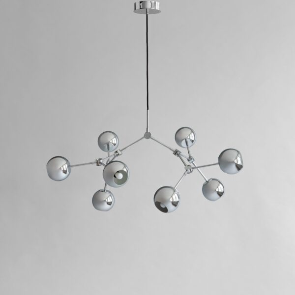 Drop Chandelier Globe, Mini - Kromi (5m) – tuotekuva Drop Chandelier Globe, Mini - Kromi (5m) – tuotekuva