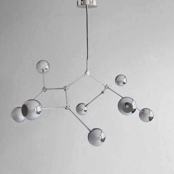 Drop Chandelier Globe - Kromi (5m) – tuotekuva Drop Chandelier Globe - Kromi (5m) – tuotekuva