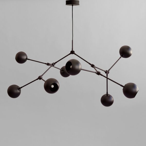 Drop Chandelier Globe - Burned Black (5m) – tuotekuva Drop Chandelier Globe - Burned Black (5m) – tuotekuva