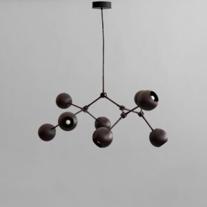 Drop Chandelier Globe, Mini - Burned Black (5m)