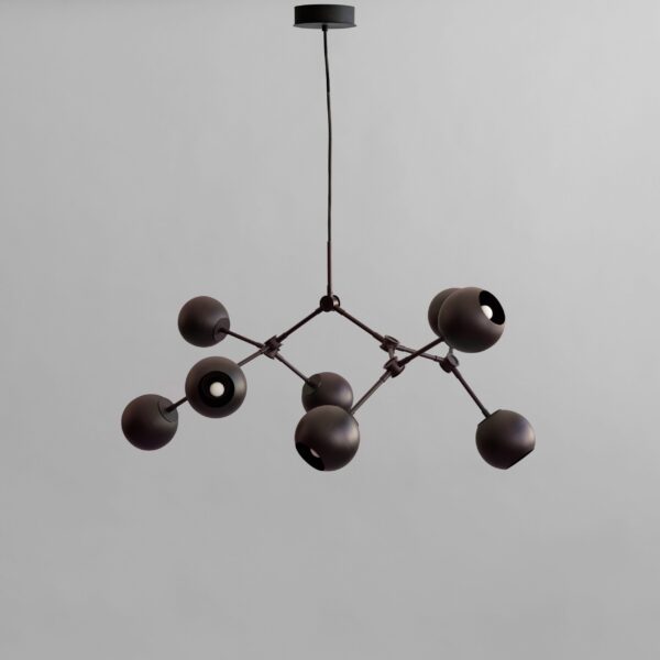Drop Chandelier Globe, Mini - Burned Black (5m) – tuotekuva Drop Chandelier Globe, Mini - Burned Black (5m) – tuotekuva