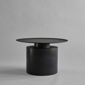 Pilaripöytä, matala - Burned Black – tuotekuva