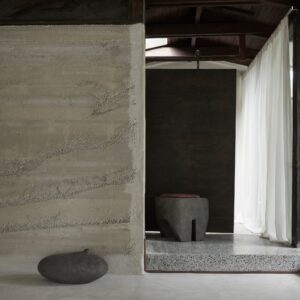 Sculpt Stool -istuintyyny - Nahka – miljöökuva