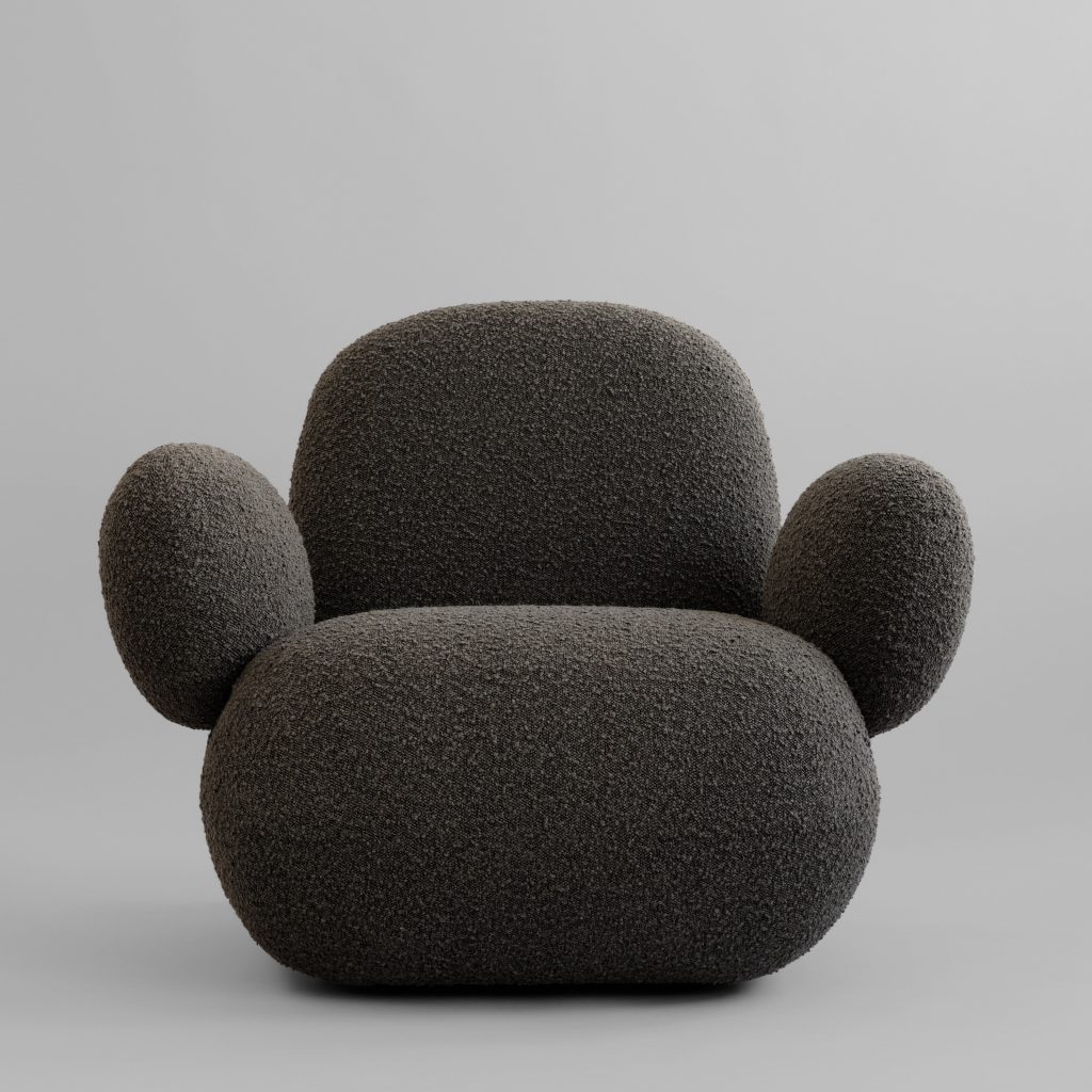 Toe-nojatuoli, Flat - Deep Taupe (A2635)