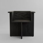 Brutus-ruokatuoli - Coffee Black Oak 1