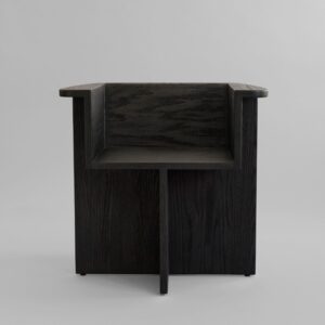 Brutus-ruokatuoli - Coffee Black Oak – tuotekuva