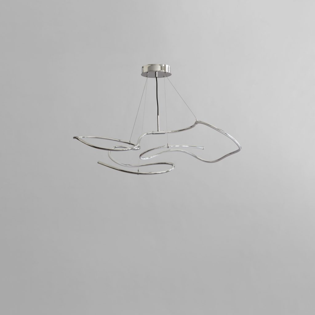 Ghost Chandelier, Mini - Chrome (5m)