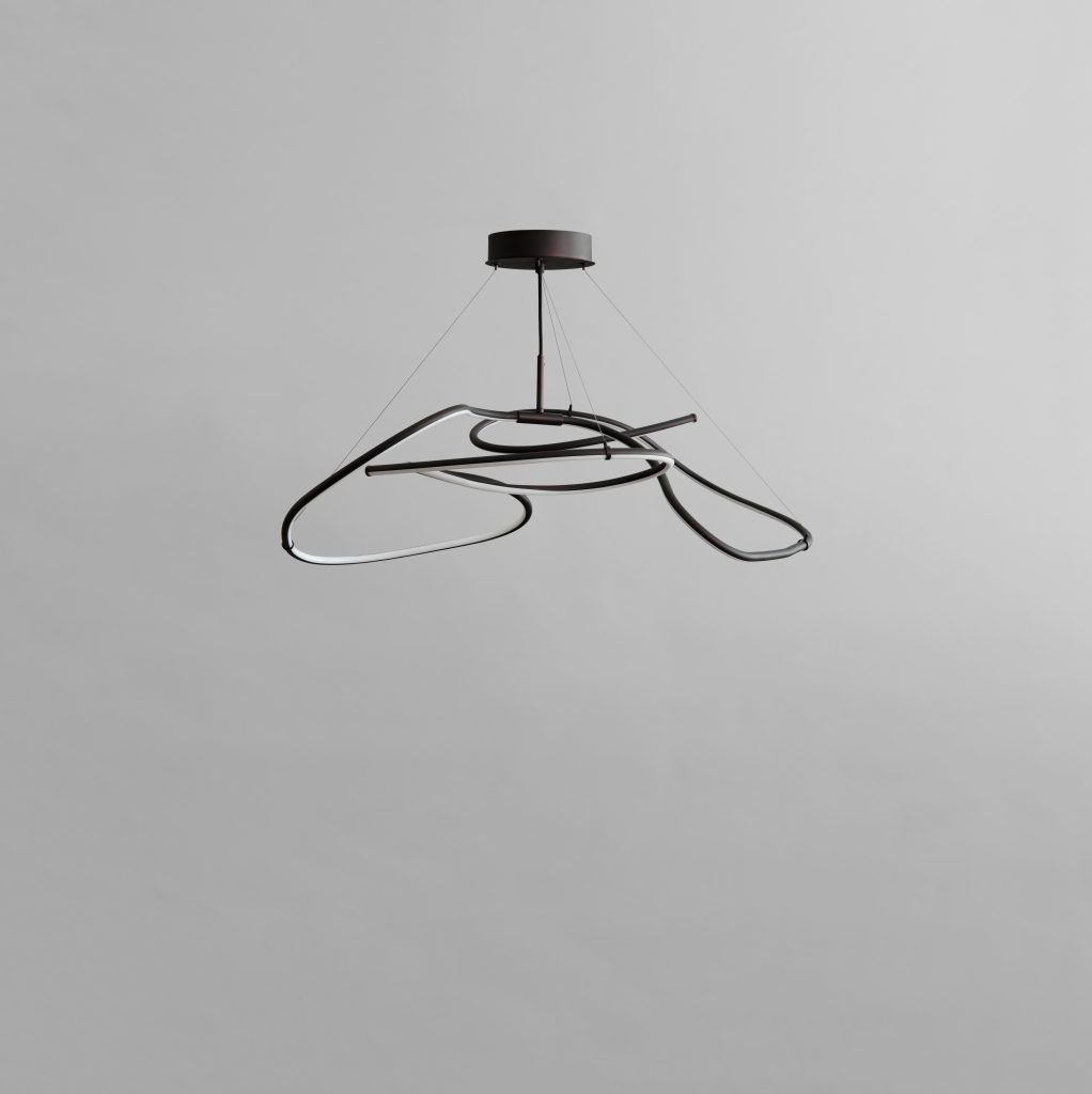 Ghost Chandelier, Mini - Burned Black (5m)
