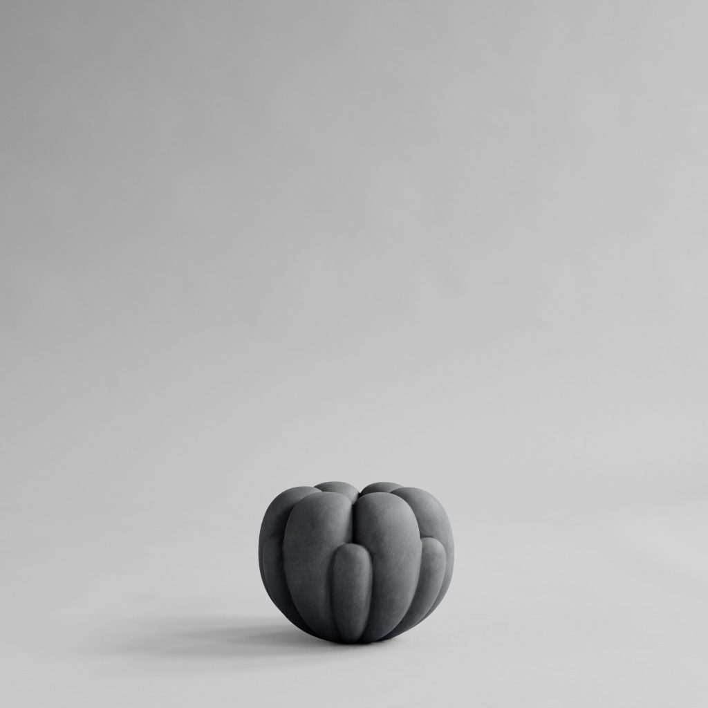Bloom-maljakko, pieni - tummanharmaa