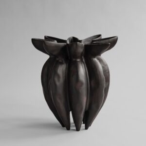 Lotus-maljakko, iso - Coffee