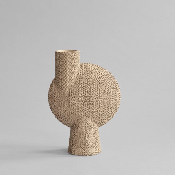 Sphere Vase Bubl Shisen, Big - Sand – tuotekuva Sphere Vase Bubl Shisen, Big - Sand – tuotekuva
