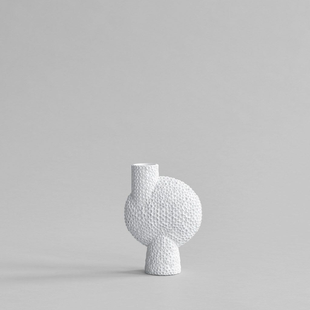Sphere Vase Bubl Shisen, Medio - Bone White