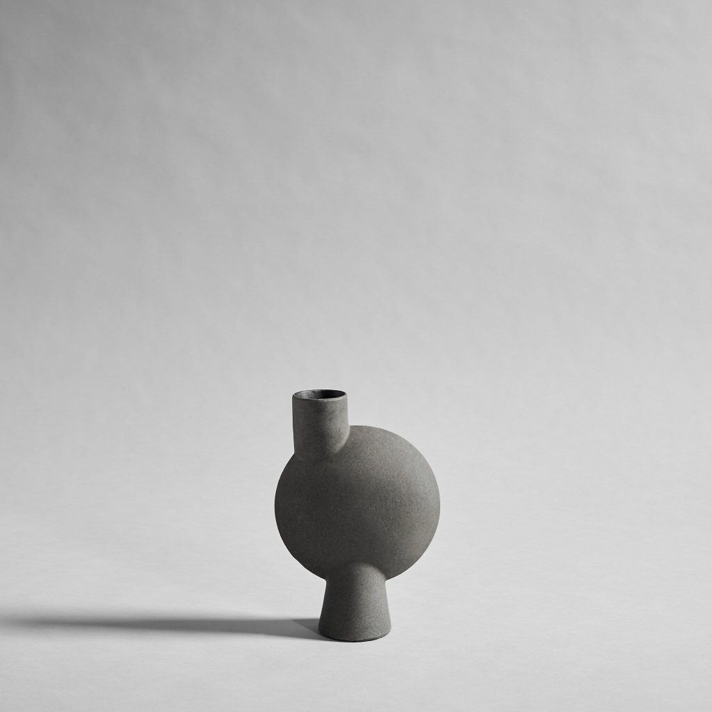 Sphere Vase Bubl, Medio - Tummanharmaa