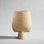 Sphere Vase Square, Big - Sand 1