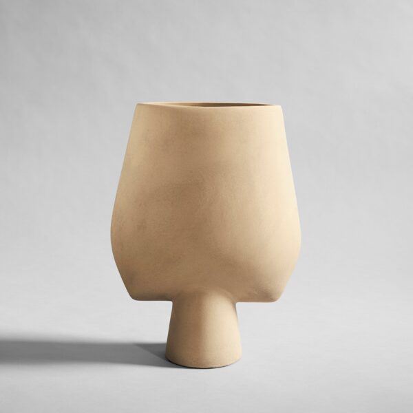 Sphere Vase Square, Big - Sand – tuotekuva