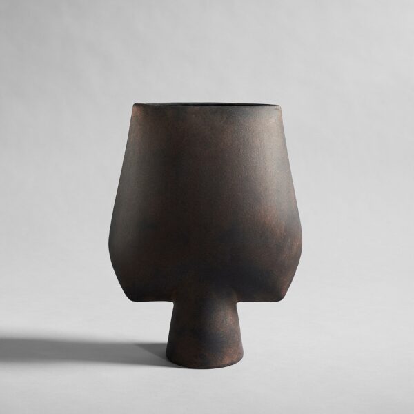 Sphere Vase Square, Big - Coffee – tuotekuva