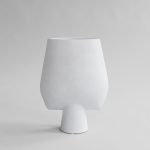 Sphere Vase Square, Big - Bone White 1