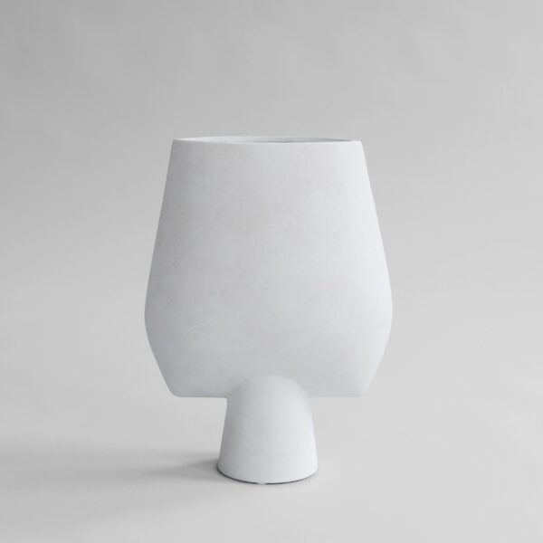 Sphere Vase Square, Big - Bone White – tuotekuva