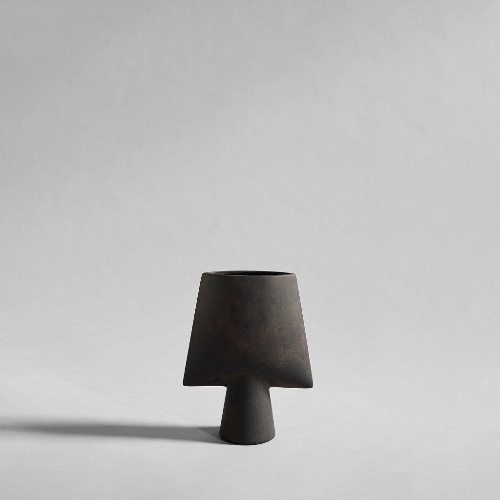 Sphere Vase Square, Mini - Coffee