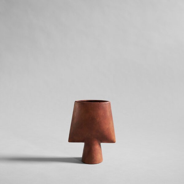 Sphere Vase Square, Mini - Terracotta – tuotekuva
