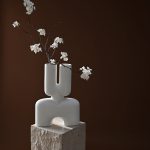 Cobra Vase Double, Medio - Bone White 2