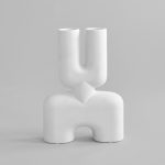 Cobra Vase Double, Medio - Bone White 1