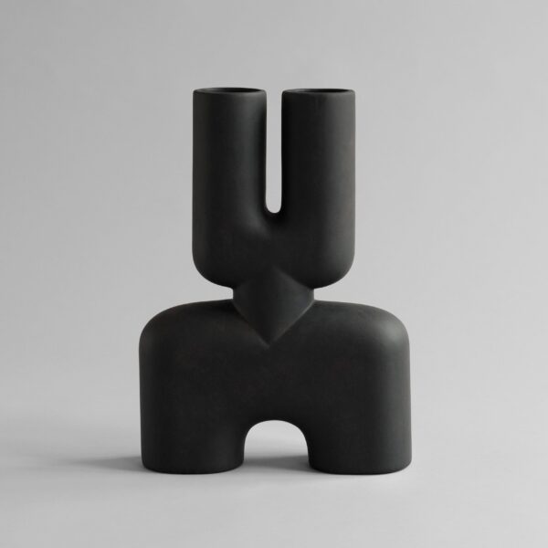 Cobra Vase Double, Medio - Coffee – tuotekuva