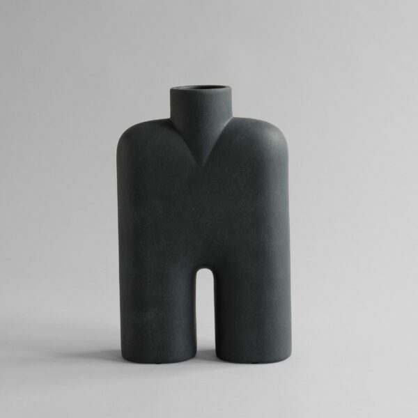 Cobra-maljakko Tall, Medio - Musta – tuotekuva