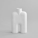 Cobra-maljakko Tall, Medio - Bone White 1