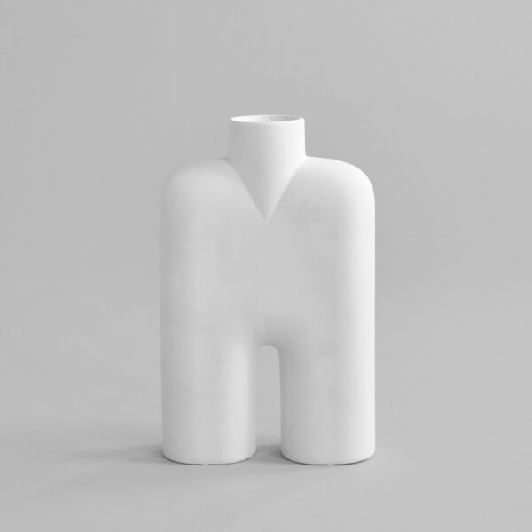 Cobra-maljakko Tall, Medio - Bone White – tuotekuva