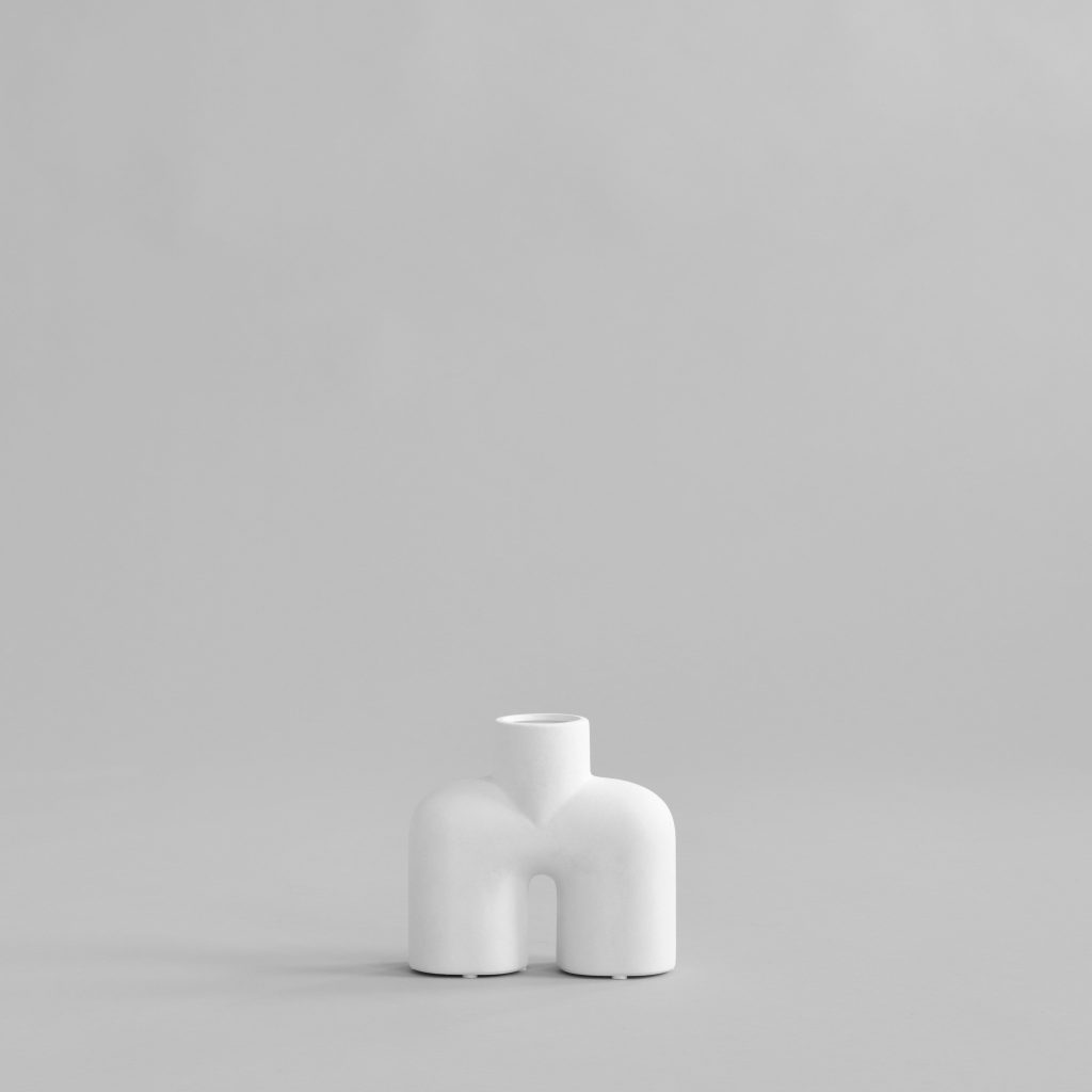 Cobra Vase Uno, Mini - Bone White