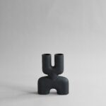 Cobra Vase Double, Mini - Musta 1