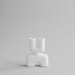 Cobra Vase Double, Mini - Bubble White 2