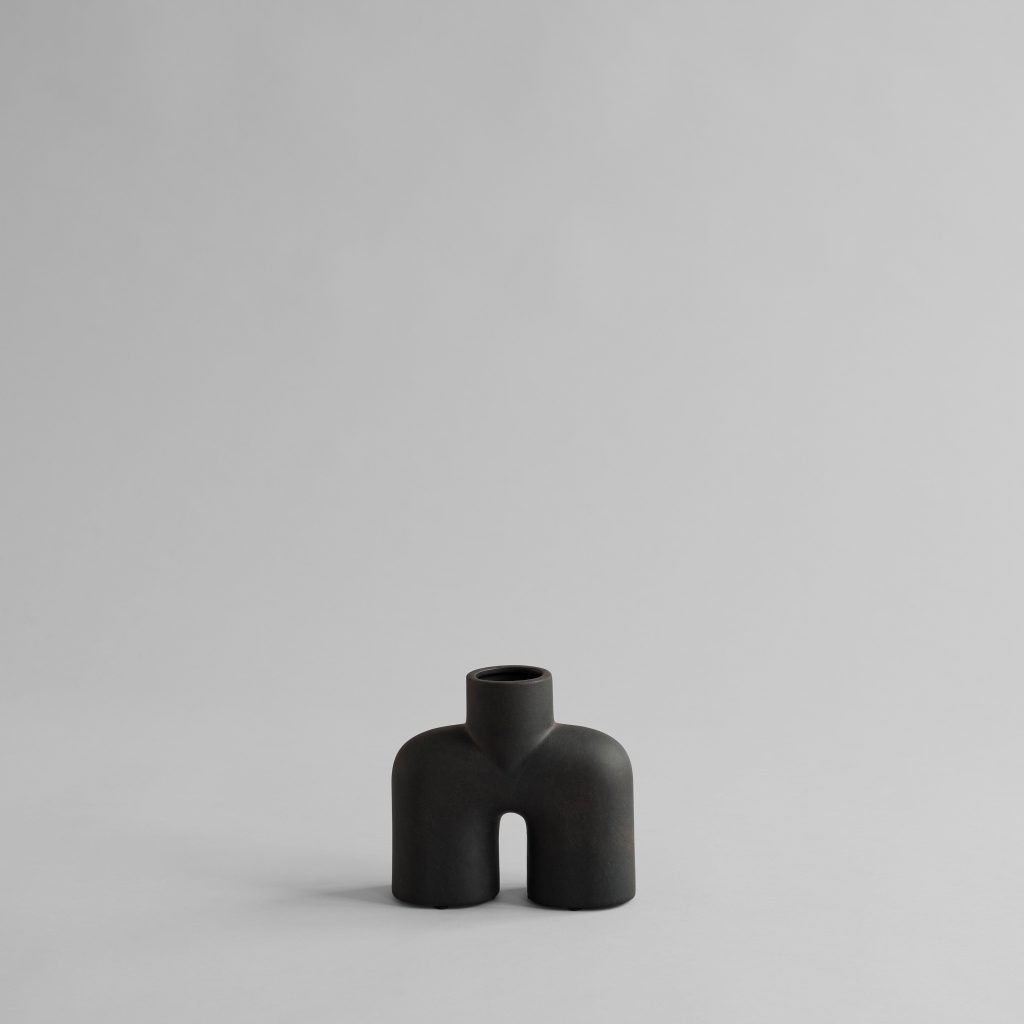 Cobra Vase Uno, Mini - Coffee