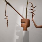 Tribal-maljakko, iso - Terrakotta 2