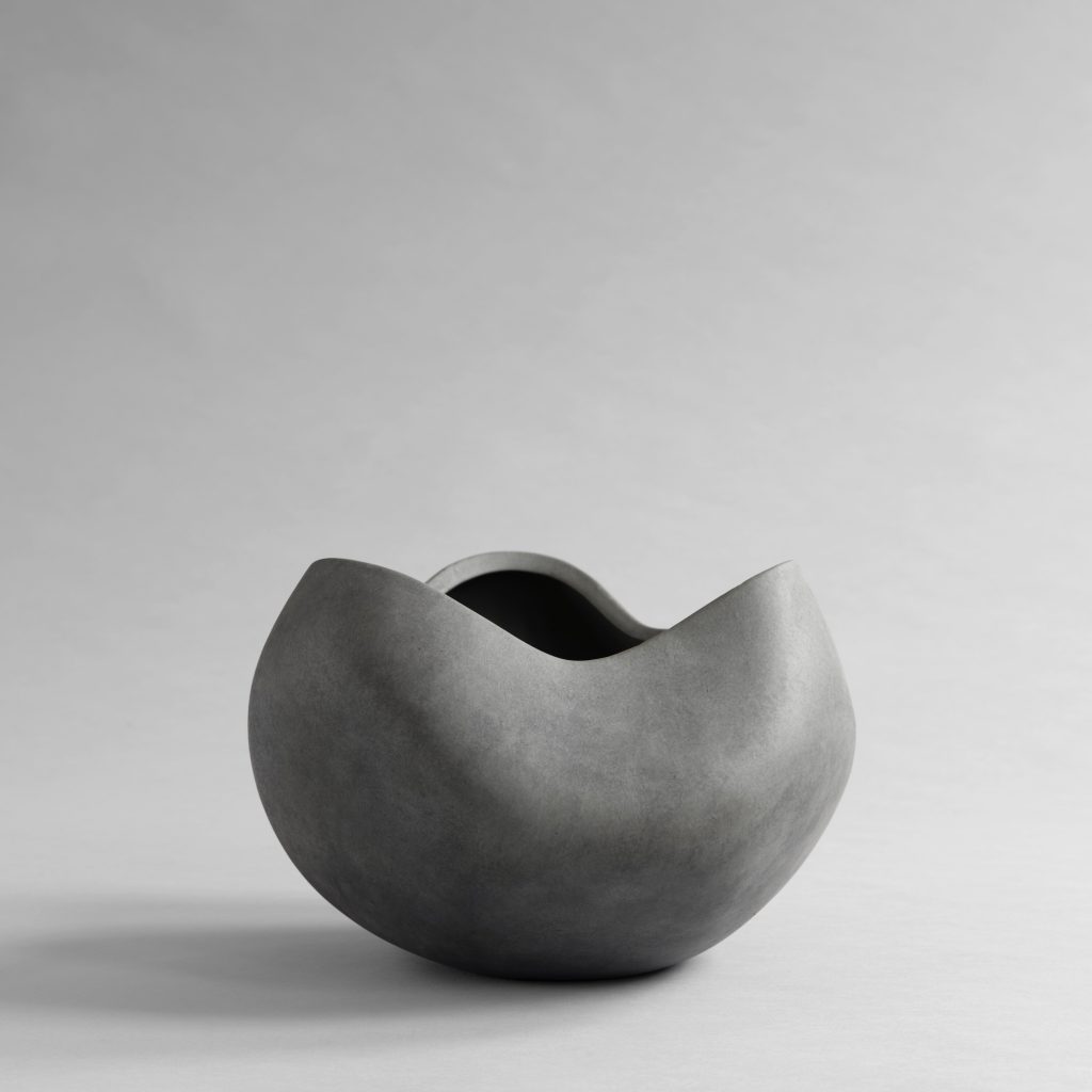 Curve-kulho, iso - tummanharmaa