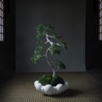 Bloom-tarjotin, iso - Bone White 2