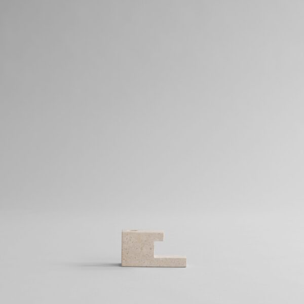 Brick-kynttilänjalka, matala - Limestone – tuotekuva Brick-kynttilänjalka, matala - Limestone – tuotekuva