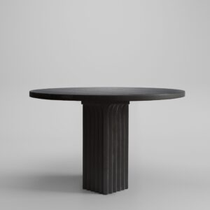 Arc-ruokapöytä, Ø120 - Coffee Black Oak – tuotekuva