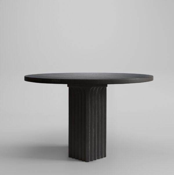 Arc-ruokapöytä, Ø120 - Coffee Black Oak – tuotekuva