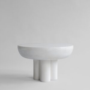 Crown-pöytä, matala - Bone White – tuotekuva