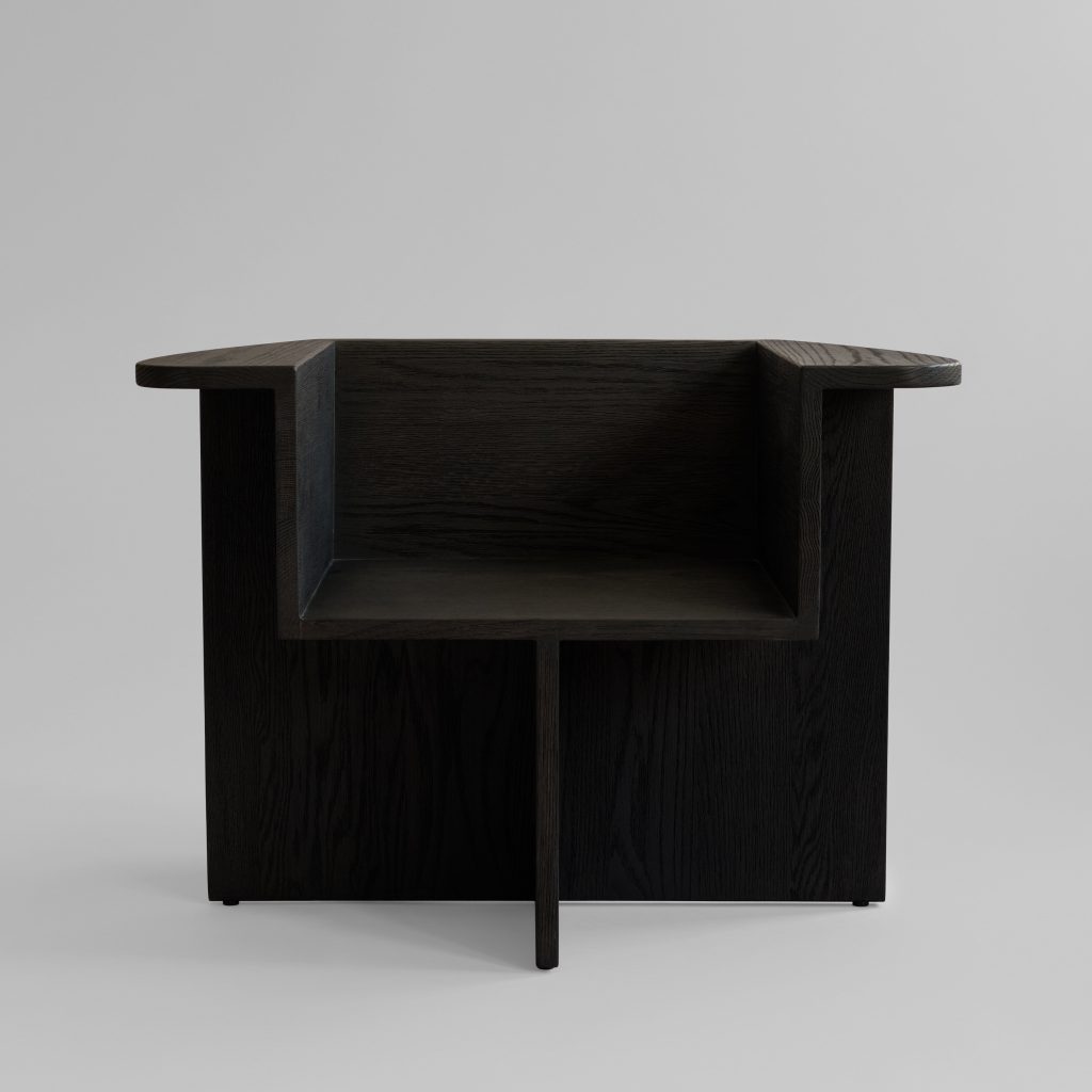 Brutus Lounge Chair - Coffee Black Oak