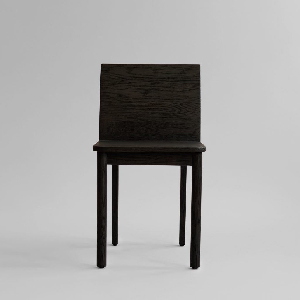 Brutus Slim -ruokatuoli, Coffee Black Oak