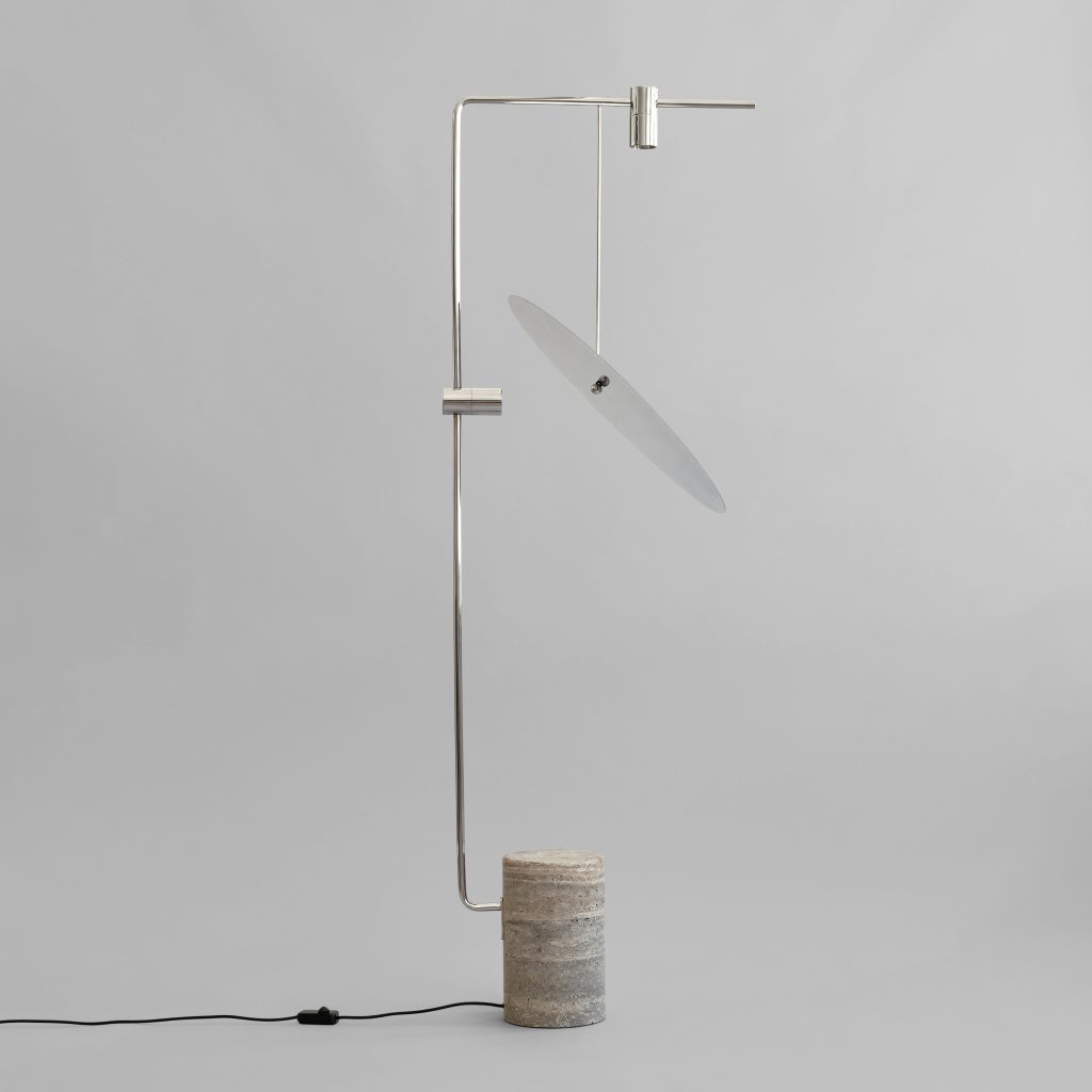 The Moon Floor Lamp - Chrome