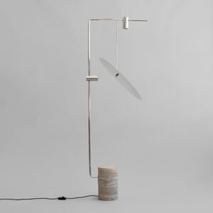 The Moon Floor Lamp - Chrome – tuotekuva