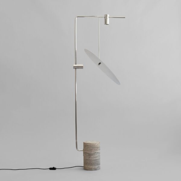 The Moon Floor Lamp - Chrome – tuotekuva The Moon Floor Lamp - Chrome – tuotekuva