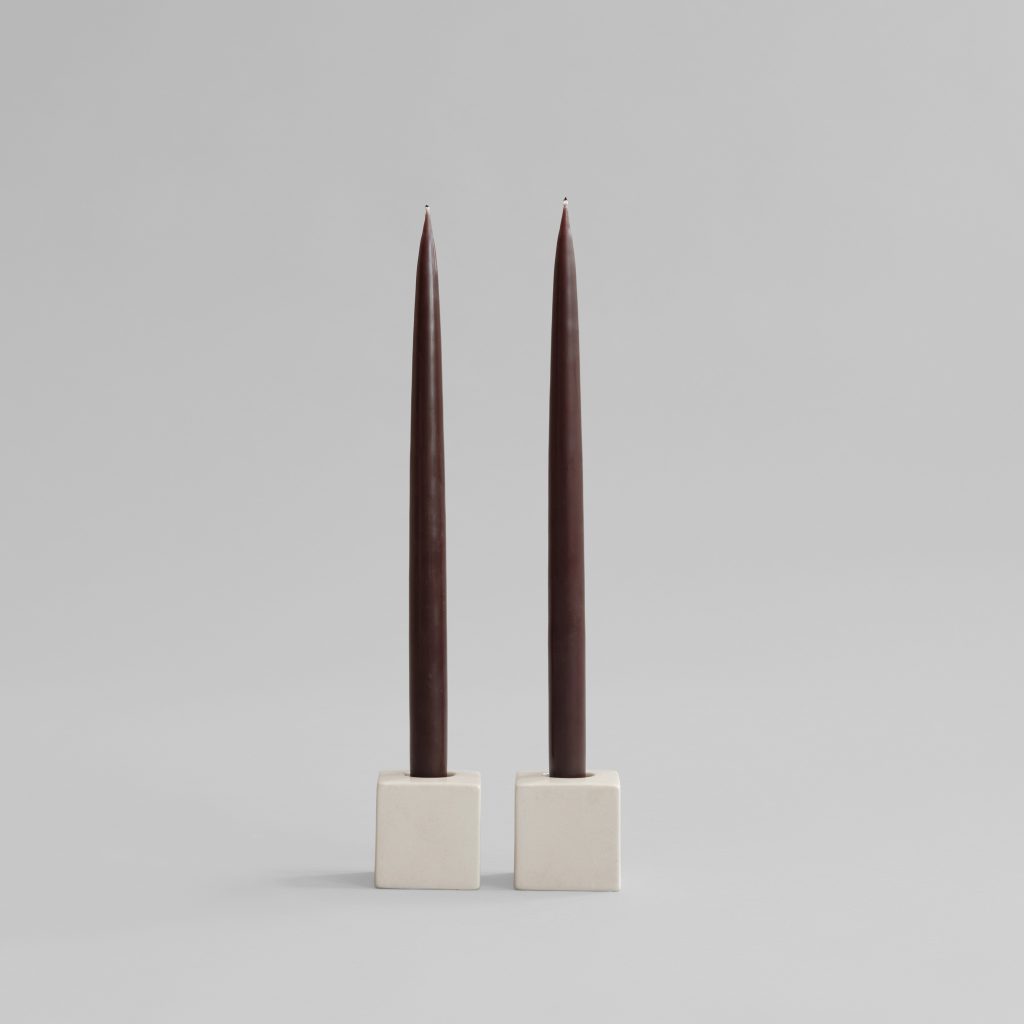 Cube-kynttilänjalat - High Glaze Birch