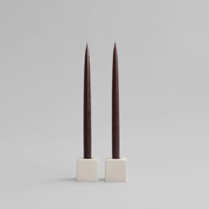 Cube-kynttilänjalat - High Glaze Birch – tuotekuva