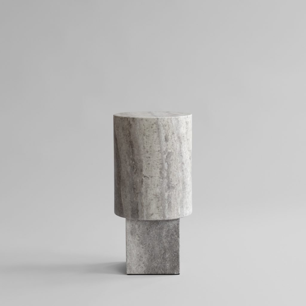 Column-pöytä - Silver Travertine